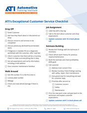 ATI's Exceptional Customer Service Checklist