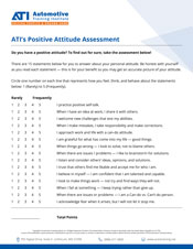 ATI's Positive Attitude Assessment