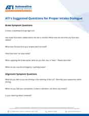 ATI's Proper Intake Dialogue Questions