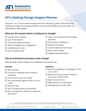 ATI's Making Change Happen Planner